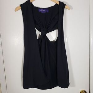 Miley Cyrus Max Azria Black Hooded Casual Venst Size M